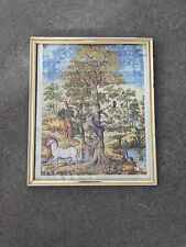 Vintage Framed Photograph Of Tiled Floor Of San Michele Church Anacapri Italy picture