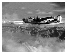 CONSOLIDATED B-24 LIBERATOR HEAVY BOMBER IN FLIGHT 8X10 WW2 WWII PHOTO picture