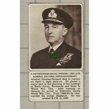(C11) Admiral Sir Cyril Douglas Pennant  - 1961 SMALL Clip picture