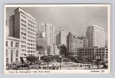 Postcard RPPC Anhangabaú Square São Paulo Brazil Casa Masetti picture