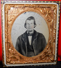 1/6th Size Ambrotype of young man in half case picture