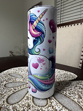 Clearance Stainless Steel 20oz Little Unicorn Pony Coffee Tumbler Skinny Cup picture