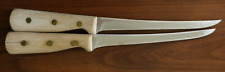 🚨VTG PAIR (2) CHICAGO CUTLERY 78S Wooden Handle  7 1/2