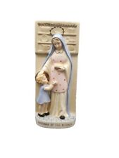 Vtg 1960 Madonna of Kitchen Ceramic Wall Hanging Or Standing Mary Artmark Japan picture