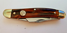 3 Blade Boker Tree Brand Solingen Germany Pocket Knife Vintage picture