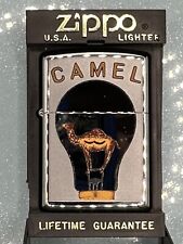 Vintage 1998 Camel Light Bulb HP Chrome Zippo Lighter NEW RJ Reynolds Exclusive picture