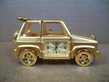 Vintage TIMEX ~ SUV 4-Wheeler ~ Miniature Clock ~ 1 3/4