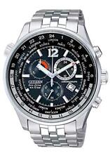 Watch Eco Drive Men'S Silver At0365-56E Chronograph Date Display picture