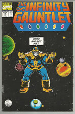 INFINITY GUANTLET #4 - CLASSIC THANOS COVER - MARVEL 1991 picture