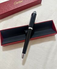 Cartier Executive Ballpoint Pen Black Composite AD VIP Gift w/ Service Pouch picture
