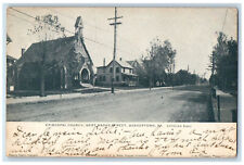 1906 Episcopal Church West Broad Street Quakertown PA Antique Posted Postcard picture