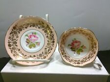 Paragon Bone China Pink with Gold Accents ROSE Cup and Saucer picture