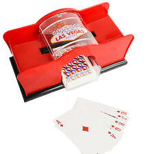 Red Easy Hand Card Shuffler Poker Shuffler Dealing Dispenser Shuffler New picture