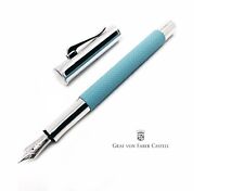 Graf Von Faber Castell Fountain pen Guilloche Gulf Blue F picture