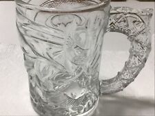 1995 Batman Forever McDonald's Batman Glass Cup Mug Embossed DC Comics #4924 picture