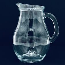 VINTAGE 0.5L CLEAR GLASS PITCHER picture