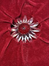 🌼 Swarovski Crystal SCS 1999 Gift Red Marguerite Daisy Flower Figurine W/Box picture
