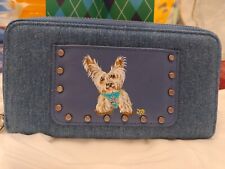Hand Painted Yorkie painting♡Wallet Yorkshire Terrier:) Anchor To My Heart Line  picture