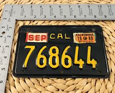 1963 To 1970 1980 California MOTORCYCLE License Plate Harley BMW Indian 768644 picture