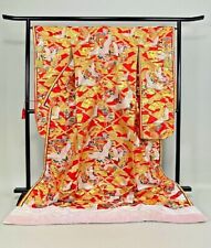 Japanese Kimono Uchikake Wedding Pure Silk japan 1628 picture
