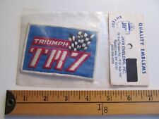 * 1 RARE TRIUMPH TR-7 TR7 LEYLAND AUTOMOBILE RACING RALLY PATCH CREST * picture