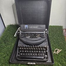 Vintage Underwood Noiseless 77 Typewriter In Hard Case With Key  picture