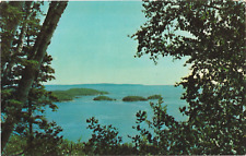 Lake Superior from Terrace Bay, Ontario, Canada-Slate Islands-unposted vintage picture