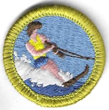 BSA WATER SKIING MERIT BADGE 1996-2003 Discontinued TYPE H PLASTIC BACK #2 picture