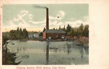Vintage Postcard 1910's Pumping Station North Sydney Cape Breton Nova Scotia CAN picture