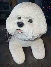 Vintage Life Size Bichon Frise Figurine Statue K-9 Kreations Hollywood Fl 21x11” picture