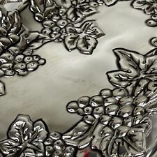 Godinger Silver Art Silver Plated Grape Vine Rectangular Cracker Tray w/ Handle picture
