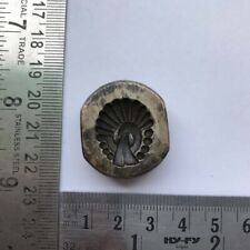 Antique or old bell metal bronze jewelry stamp die seal bird pattern picture