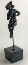 Large Modern bronze Sculpture Nude Acrobat Girl Abstract figurine marble Base picture