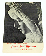 1958 Holy Week Parade Schedule MALAGA SPAIN Brochure SEMANA SANTA Coca-Cola Ad picture