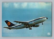 Aviation Airplane Postcard Lufthansa Airlines Airbus A310 Take Off Landing P5 picture