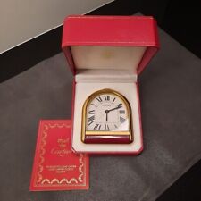*** Cartier Desk Clock  With Red Box booklet New battery *** picture