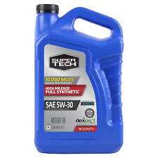 Super Tech High Mileage Full Synthetic SAE 5W-30 Motor Oil, 5 Quarts picture