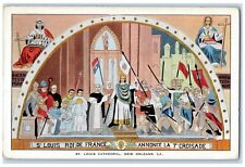 c1940 St. Louis Roi De France Cathedral New Orleans Louisiana Vintage Postcard picture