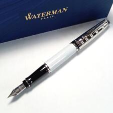 Waterman Fountain Pen Expert Deluxe White Ct F point picture