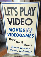 Giant Wooden Video Games Movies Advertising Shop Store Hanging Sign Wall Art picture
