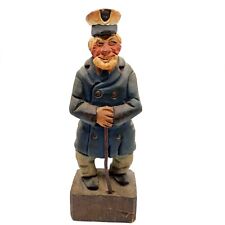 Vintage Armand LaMontagne Figure Sailor Wood Carved Nautical Sea Captain 6.75