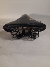 Vintage Schwinn Approved S Black Bicycle Seat Saddle picture