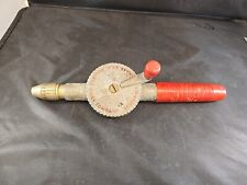 Vintage Millers Falls Company Greenfield Mass. USA Red Handle Hand Drill #104 picture