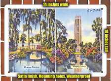 METAL SIGN - Florida Postcard - Cypress Gardens, Singing Tower picture