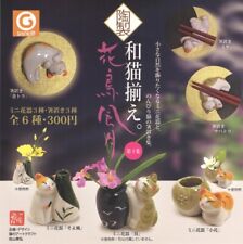 Ceramic Japanese Cat Assortment Capsule Toy All 6 Types Gacha Gachapon Japan NCS picture