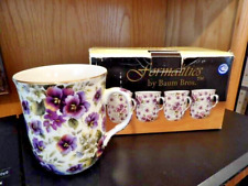 Set Mugs 4# Formalities by Baum Bros. Summer Pansy Chintz Collection New picture