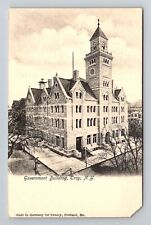 Troy NY-New York, Government Building, Vintage Postcard picture