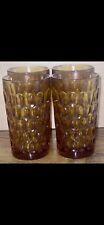 VTG Fenton Thumbprint Colonial Amber 10 Oz Tumbler 7806701 Hard To Find picture