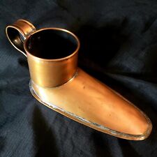 Antique 1700-1800s Georgian English Tavern Copper Boot Ale Muller Warmer England picture