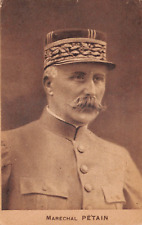Postcard Marechal Petain WWI French Marshall General picture